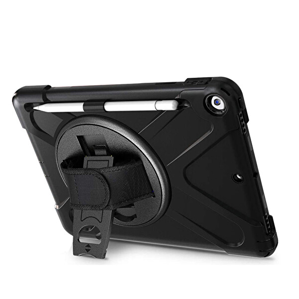 Microsonic Apple iPad 9.7 2018 (A1893-A1954) Heavy Defender Siyah Kılıf