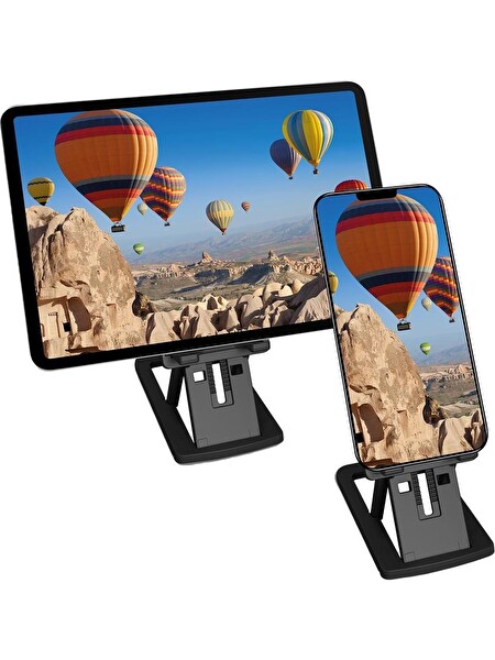 Polosmart PBS108 Ayarlanabilir Telefon Tablet Tutucu Stand Siyah