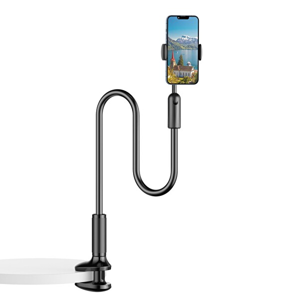 Bix Saiji IVY 4 Telefon Tutucu Yatak ve Masa için 360 Derece Dönebilir Ayarlanabilir Telefon Standı