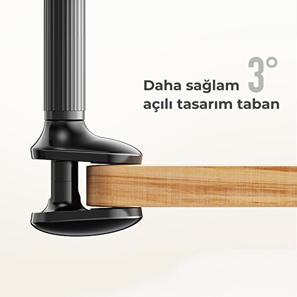 Bix Saiji IVY 4 Telefon Tutucu Yatak ve Masa için 360 Derece Dönebilir Ayarlanabilir Telefon Standı