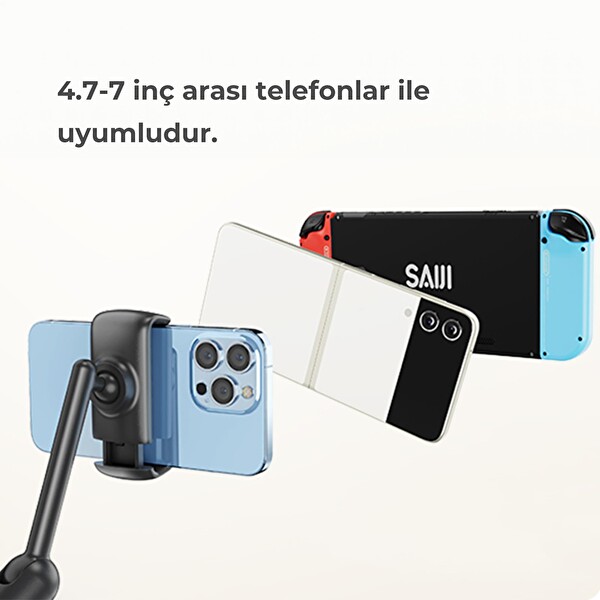 Bix Saiji IVY 4 Telefon Tutucu Yatak ve Masa için 360 Derece Dönebilir Ayarlanabilir Telefon Standı