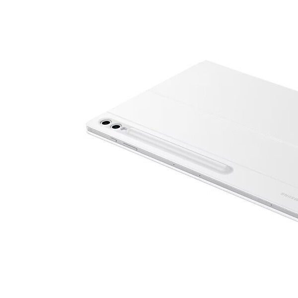 Samsung Galaxy Tab S10 Ultra ile Uyumlu Klavyeli Mousepadli Beyaz Kılıf