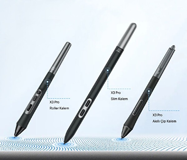 XP-Pen X3 Pro Slim Stylus Artist Pro 14 Gen2/Pro16/Pro 19 Gen2 Deco Pro Gen2 Grafik Tablet Kalem
