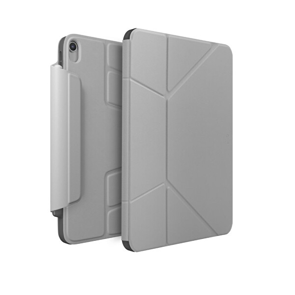 Uniq Ryze iPad Air 11 2024 Standlı Katlanabilir Tablet Kılıfı - Gri