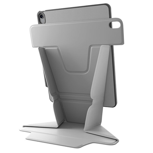 Uniq Ryze iPad Air 11 2024 Standlı Katlanabilir Tablet Kılıfı - Gri
