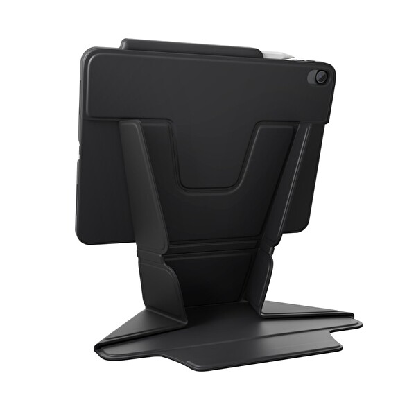 Uniq Ryze iPad Air 11 2024 Standlı Katlanabilir Tablet Kılıfı - Siyah