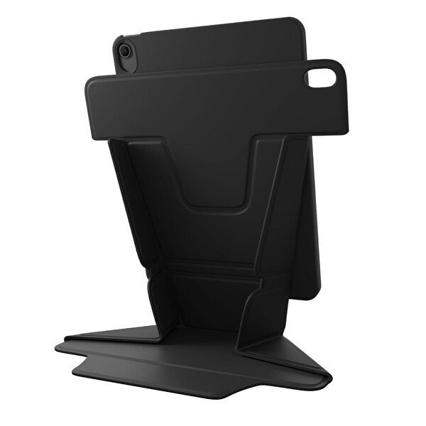 Uniq Ryze iPad Air 11 2024 Standlı Katlanabilir Tablet Kılıfı - Siyah
