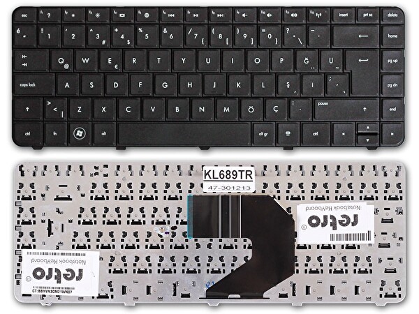 Retro HP Pavilion g4   1000 İle Uyumlu Notebook Klavyesi   Siyah   TR