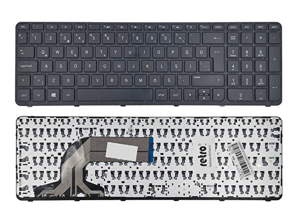 Retro HP Pavilion 15   e İle Uyumlu Notebook Klavyesi   Siyah   TR