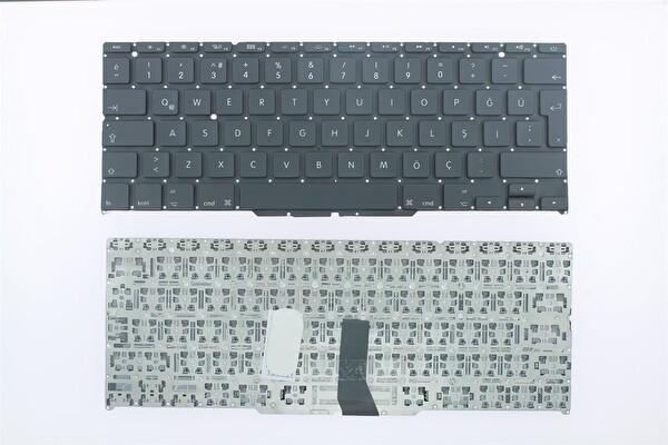 Retro Apple MacBook Air A1370 İle Uyumlu Notebook Klavye - Siyah - TR
