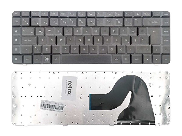 Retro HP G56 İle Uyumlu Notebook Klavyesi   Siyah   TR