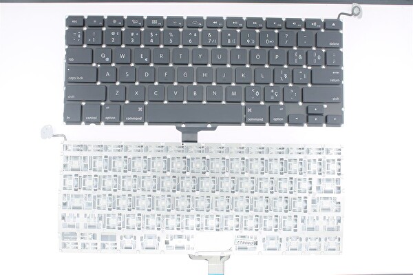 Retro Apple MacBook A1278 İle Uyumlu Notebook Klavye - Siyah - TR Küçük Enter