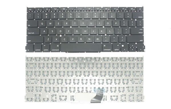 Retro Apple MacBook Pro A1502 EMC2875 İle Uyumlu Notebook Klavye - Siyah - İNG - Küçük Enter