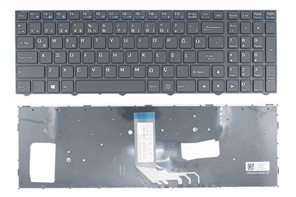 Retro Casper Nirvana X500.1005 X500.1021 X500.1035 X500.1065 İle Uyumlu Notebook Klavye - Siyah - TR