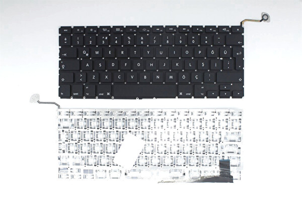 Retro Apple MacBook Pro A1286 2009 - 2012 İle Uyumlu Notebook Klavye - Siyah - TR