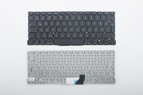 Retro Apple MacBook Pro A1502 2013 - 2014 İle Uyumlu Notebook Klavye - Siyah - TR