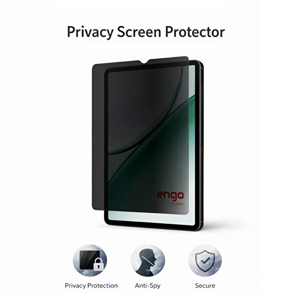 Engo Honor Pad X8b 11 inç Hayalet Ekran Koruyucu 9H Nano Privacy
