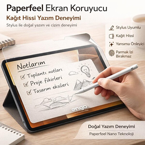 Engo Xiaomi Pad 8 11.2 inç Paperfeel Ekran Koruyucu Kağıt Hissi