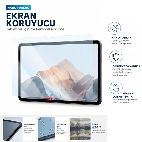 Engo Nubia Pad Pro 10.9 9H Nano Parlak Ekran Koruyucu 4