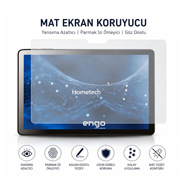 Engo Hometech Alfa 10XM 10.1 Nano Şeffaf Mat Ekran Koruyucu 2