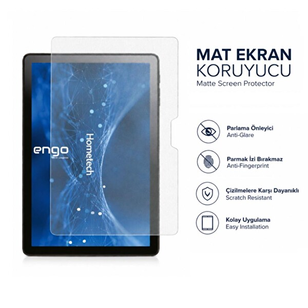 Engo Hometech Alfa 10XM 10.1 Nano Şeffaf Mat Ekran Koruyucu 3