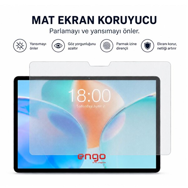 Engo Teclast P50T 11 9H Nano Şeffaf Mat Ekran Koruyucu 3