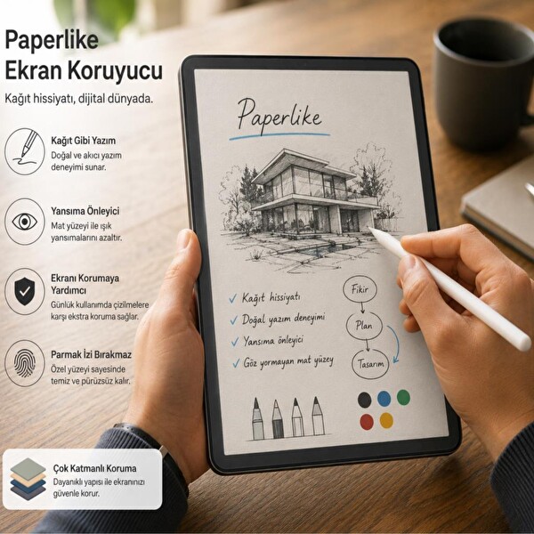 Engo Hometech Alfa 10XM 10.1  Paperfeel Ekran Koruyucu 4