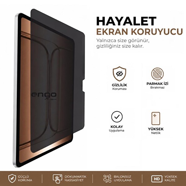 Engo OnePlus Pad 4 Hayalet Ekran Koruyucu 13.2 inç 9H Nano Şeffaf