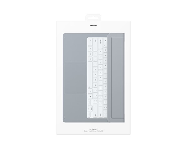 Samsung Galaxy Tab S11 Ultra Pro Klavyeli Kılıf - Gümüş
