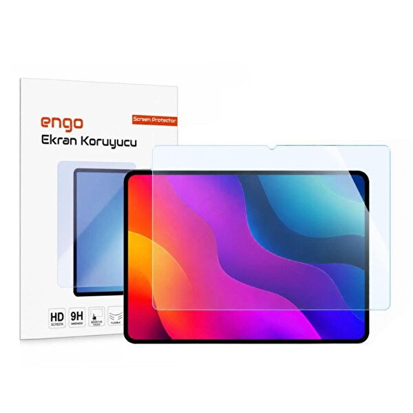 Engo Casper PAD M10 Pro İle Uyumlu 12.2 9H Kırılmaz Esnek Nano Cam Çizilmeye Ve Darbeye Dayanıklı HD Şeffaf  Ekran Koruyucu