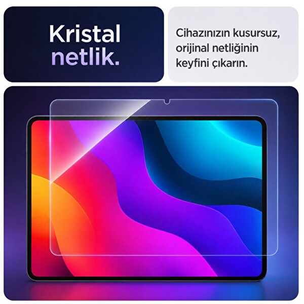 Engo Casper PAD M10 Pro İle Uyumlu 12.2 9H Kırılmaz Esnek Nano Cam Çizilmeye Ve Darbeye Dayanıklı HD Şeffaf  Ekran Koruyucu 2
