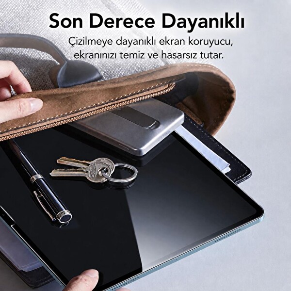 Engo Casper PAD M10 Pro İle Uyumlu 12.2 9H Kırılmaz Esnek Nano Cam Çizilmeye Ve Darbeye Dayanıklı HD Şeffaf  Ekran Koruyucu 5