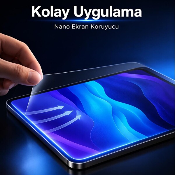 Engo Casper PAD M10 Pro İle Uyumlu 12.2 9H Kırılmaz Esnek Nano Cam Çizilmeye Ve Darbeye Dayanıklı HD Şeffaf  Ekran Koruyucu 6