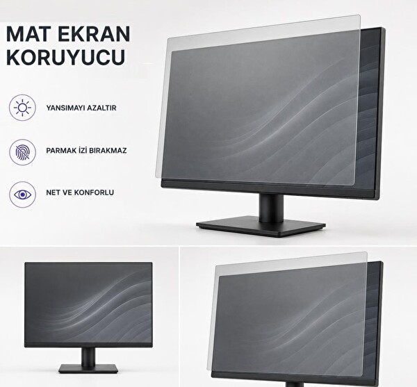 Engo Dell Pro E2425HSM 23.8 İnç Uyumlu Mat Ekran Koruyucu Yansıma ve Parlama Önleyici 9H Esnek Nano