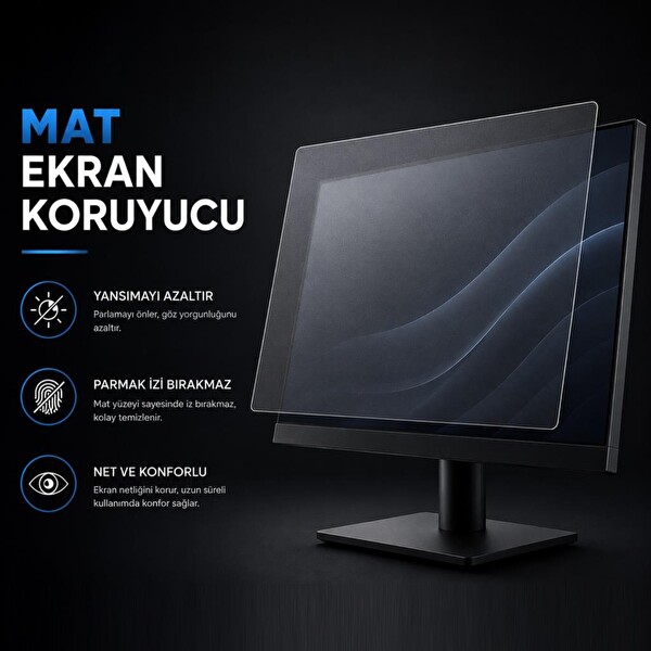 Engo Dell Pro E2425HSM 23.8 İnç Uyumlu Mat Ekran Koruyucu Yansıma ve Parlama Önleyici 9H Esnek Nano