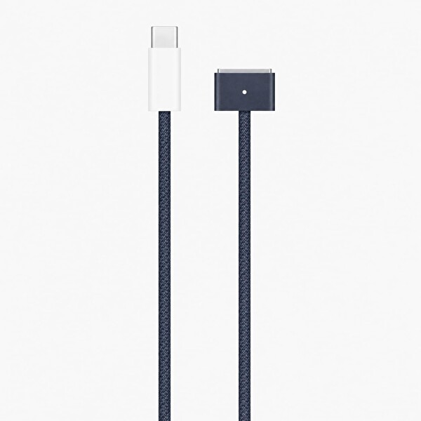 Coverzone USB-C to MagSafe 3 Uyumlu Manyetik ENT 2 Metre MacBook ile Uyumlu Hızlı Şarj Kablosu - LED Şarj Göstergeli
