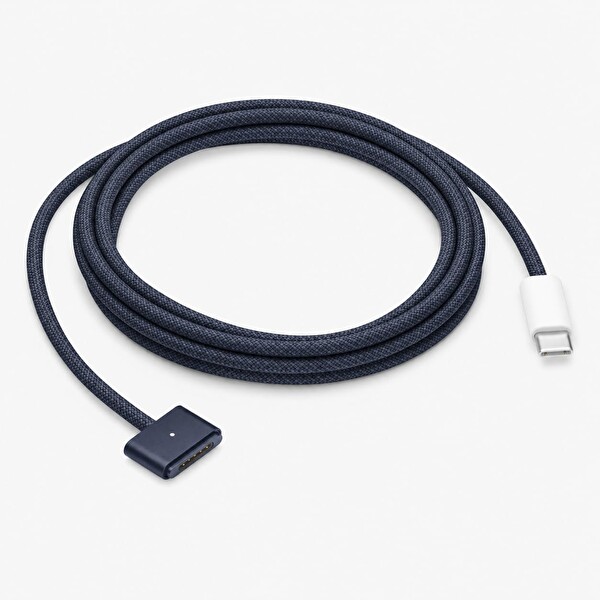 Coverzone USB-C to MagSafe 3 Uyumlu Manyetik ENT 2 Metre MacBook ile Uyumlu Hızlı Şarj Kablosu - LED Şarj Göstergeli