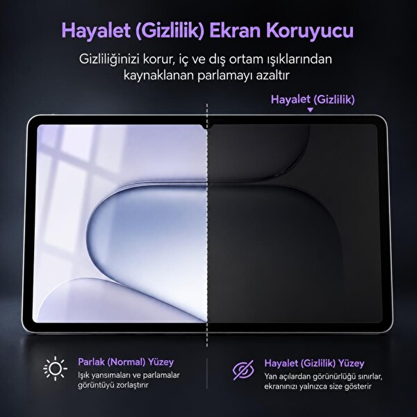 Engo Honor Pad 20 Pro Uyumlu Hayalet Ekran Koruyucu 12.1