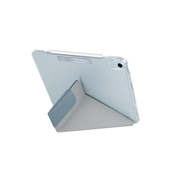 Uniq Apple iPad Air 4 10.9 Camden Katlanabilir Tablet Kapak - Açık Mavi