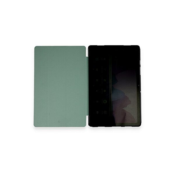 Newface Samsung Galaxy T970 Tab S7 Plus 12.4 Kılıf Tablet Smart Kılıf - Koyu Yeşil