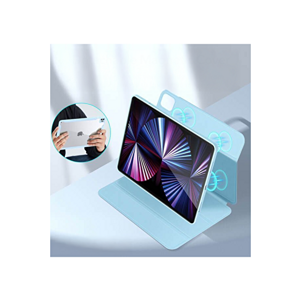 ESR Apple iPad Pro 11 (2021) Rebound Hybrid 360 Manyetik Tablet Kılıfı - Açık Mavi