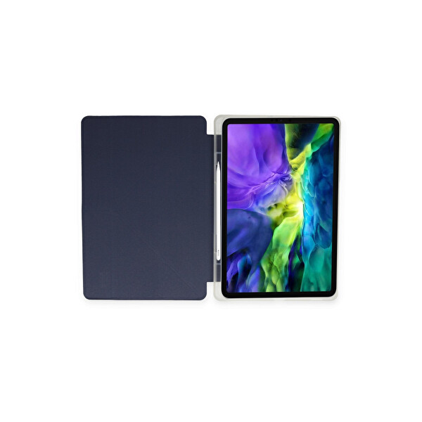 Newface Apple iPad 10.2 (8.Nesil) Kılıf Kalemlikli Mars Tablet Kılıfı - Lacivert