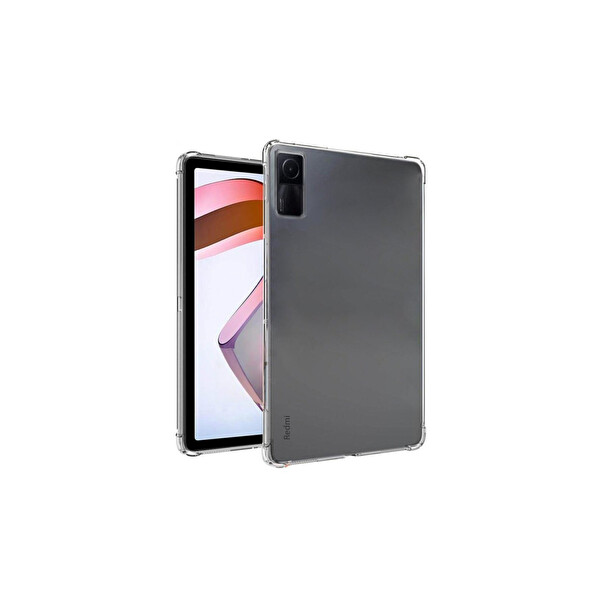 Newface Xiaomi Redmi Pad SE 4G Kılıf Anti Shock Tablet Silikon - Şeffaf