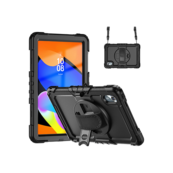 Newface Lenovo Tab M11 TB330FU Kılıf Amazing Tablet Kapak - Siyah