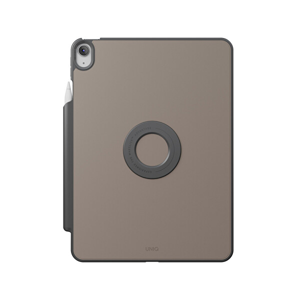 Uniq Apple iPad Air 13 (2024) Rovus Snapmount 360 Derece Dönebilen Manyetik Tablet Kılıf - Gri