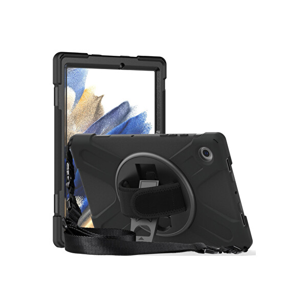 Newface Samsung Galaxy X200 Tab A8 10.5 Kılıf Amazing Tablet Kapak - Kırmızı