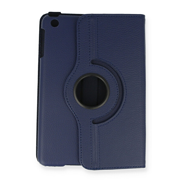 Newface Apple iPad Mini 1 Kılıf 360 Tablet Deri Kılıf - Lacivert