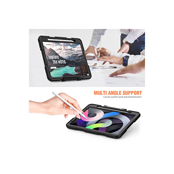 Newface Apple iPad Pro 11 (2020) Kılıf Griffin Tablet Kapak - Siyah