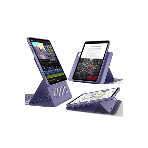 ESR Apple iPad Pro 11 (2024) Shift Manyetik Tablet Kılıfı - Mor