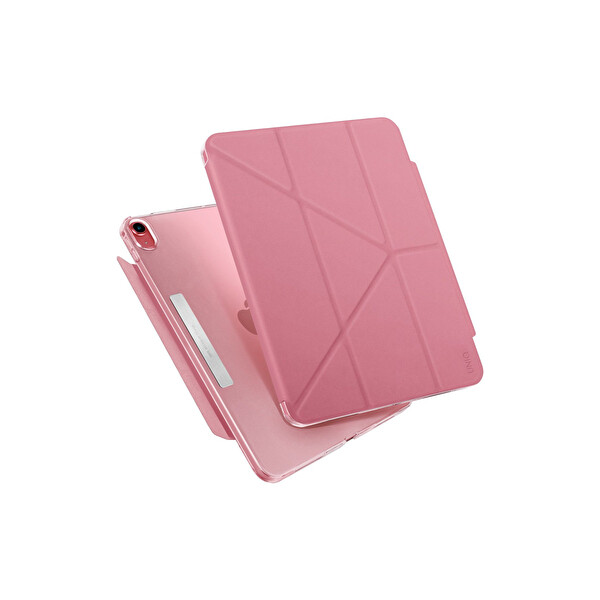 Uniq Apple iPad 2022 10.9 (10.Nesil) Camden Katlanabilir Tablet Kapak - Koyu Pembe